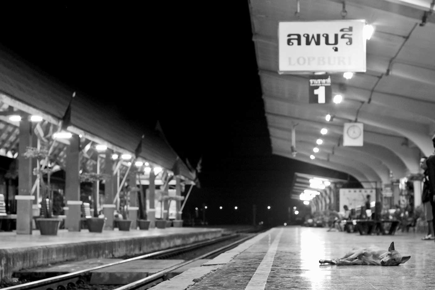 Arriving by train in Lopburi