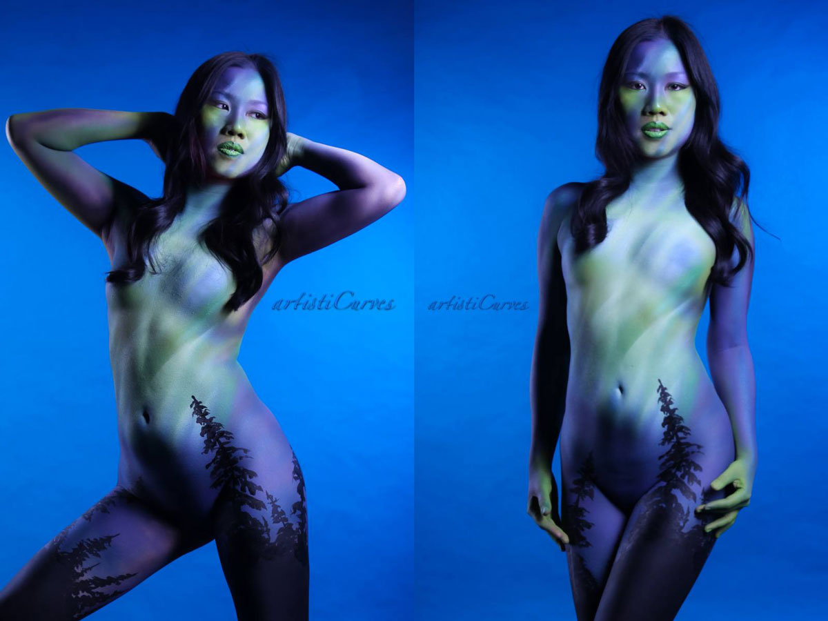 Kristen Au: Northern Lights Body Painting