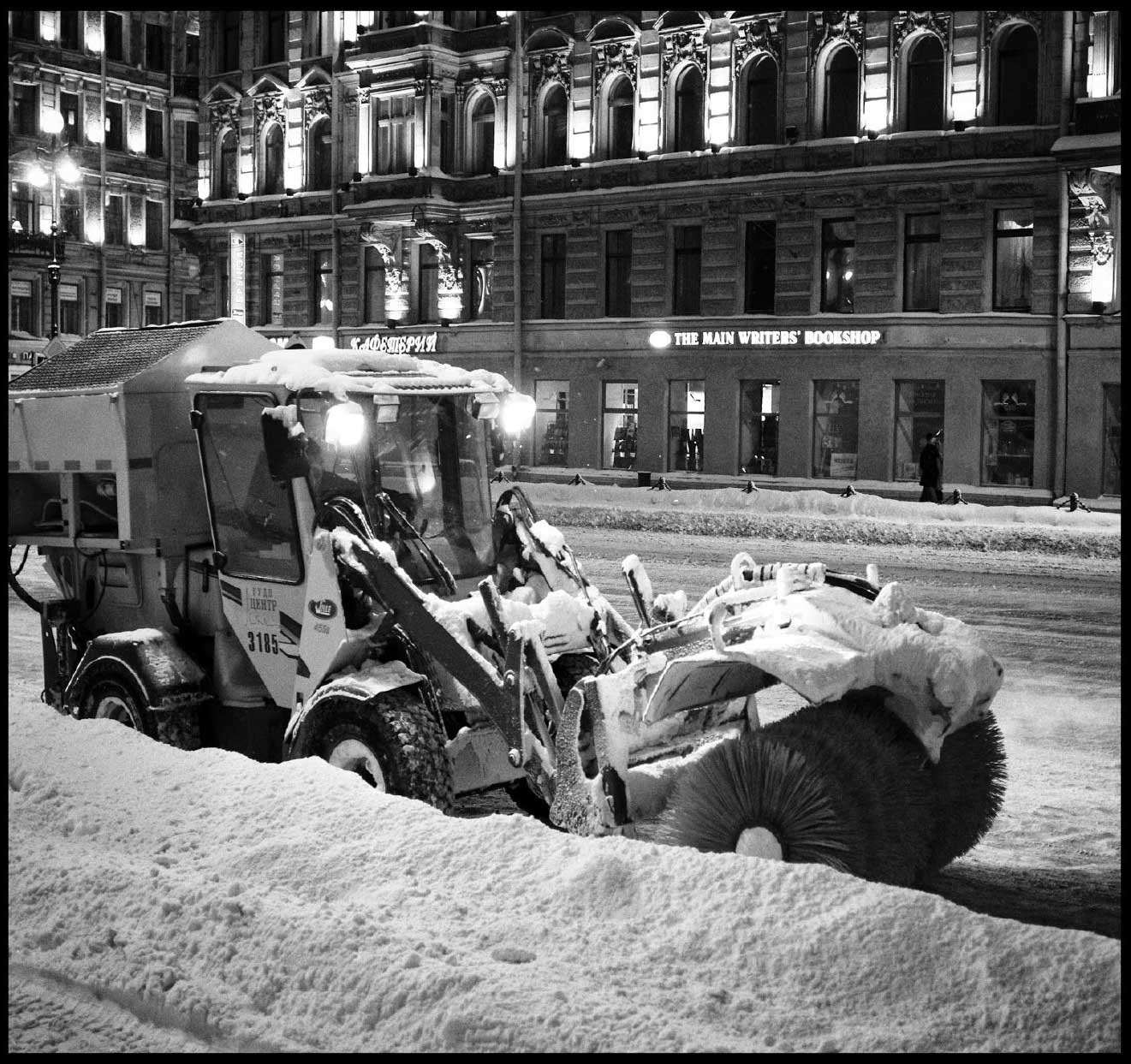 Snow cleanup operation