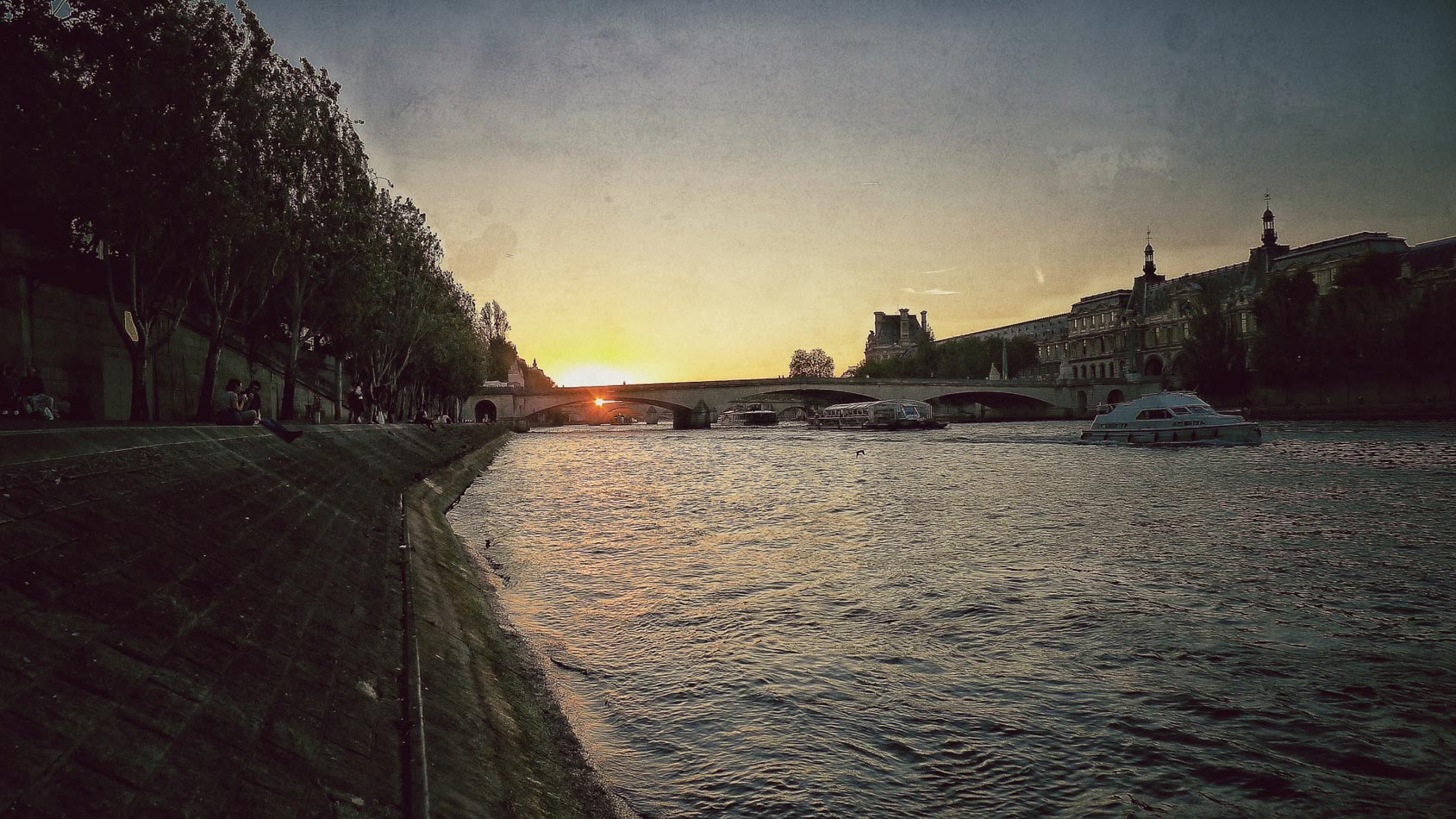 Sunset Over Seine