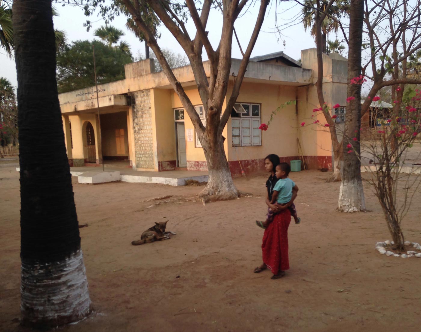 A girl and a child
