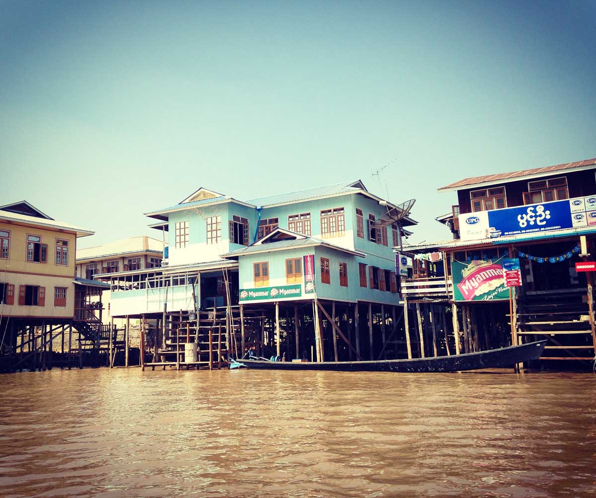 Waterway on Lake Inle
